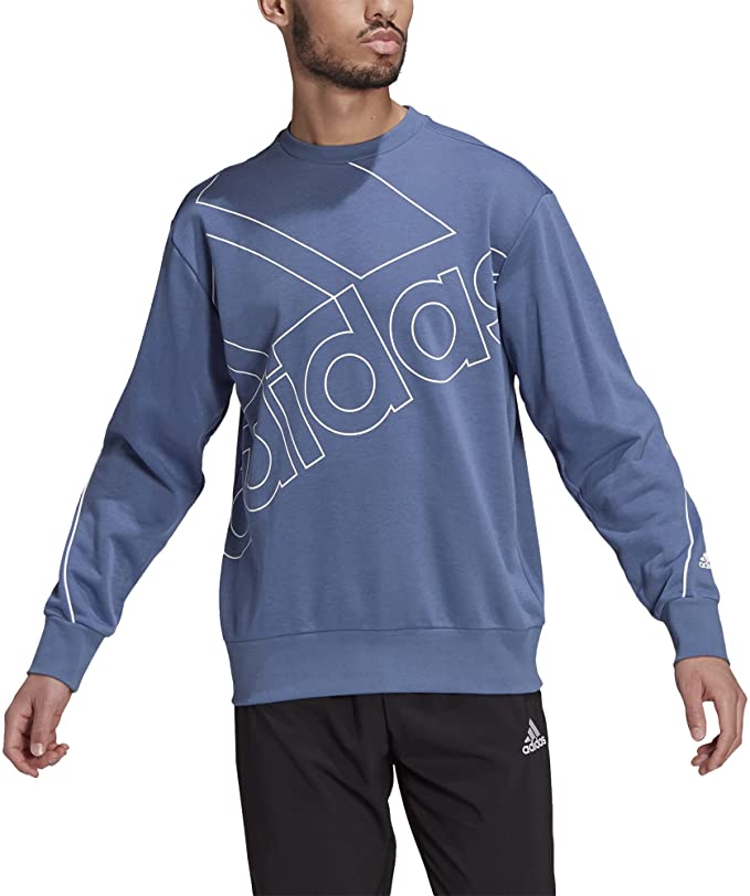 adidas Men's Essentials Giant Logo Sweatshirt Mens Apparel Sweatshirts & Fleece