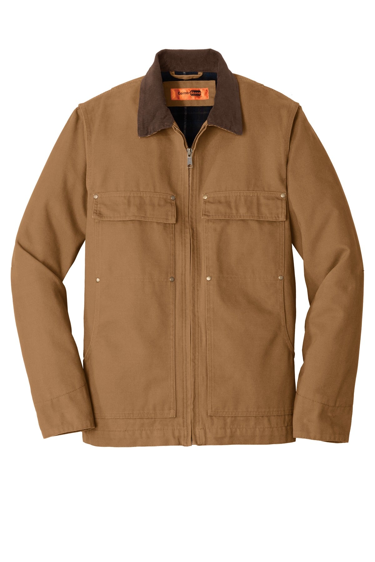CornerStone Men's Washed Duck Cloth Chore Coat. CSJ50 Mens Apparel Jackets & Vests