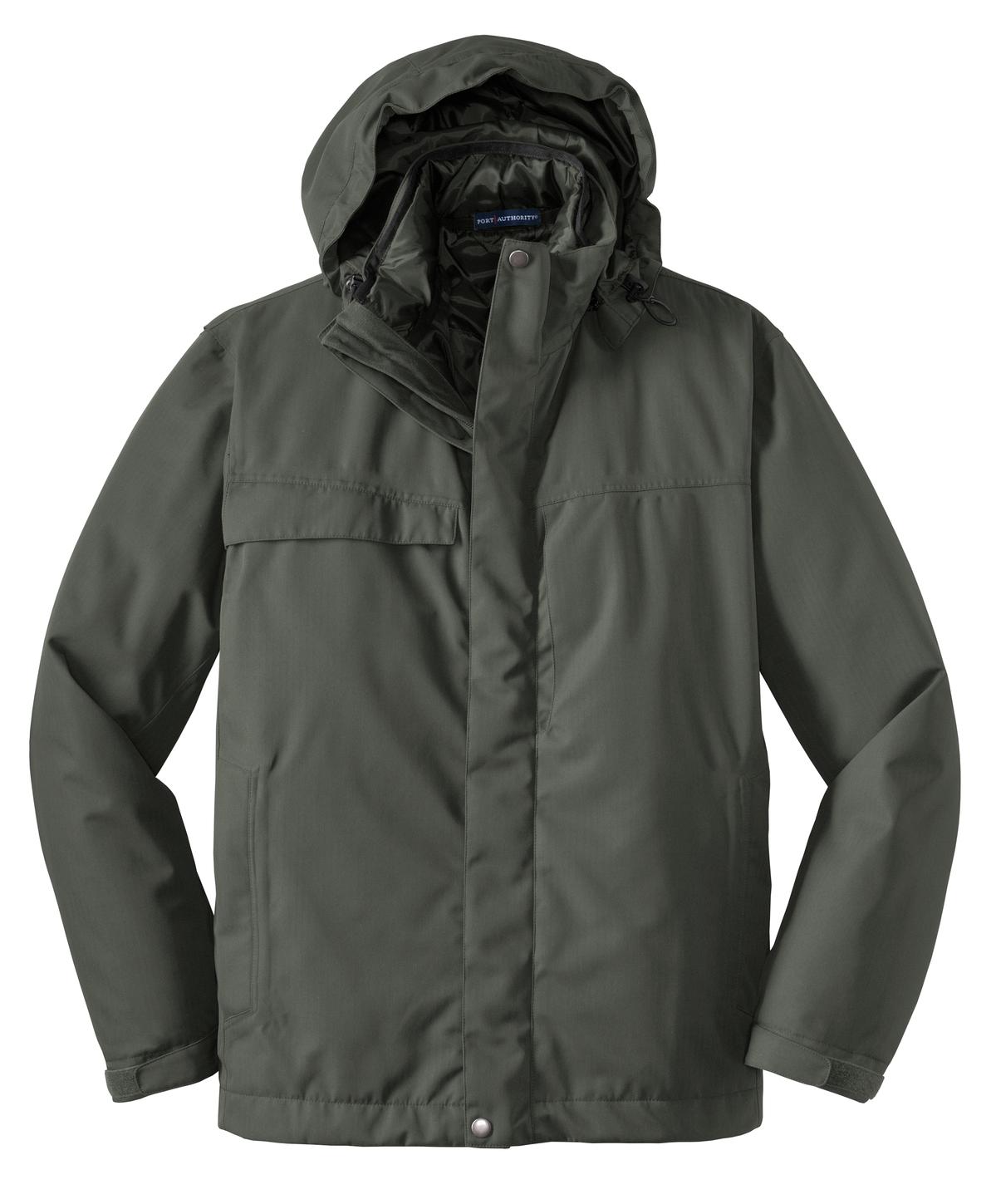 Port Authority Men's Herringbone 3-in-1 Parka - J302 Mens Apparel Jackets & Vests