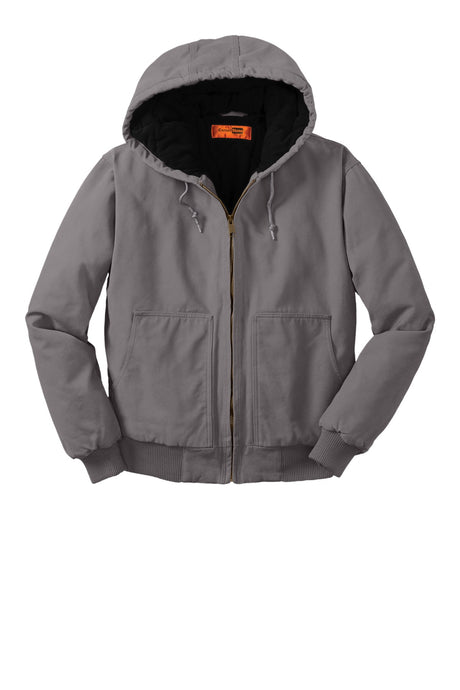 CornerStone Men's Washed Duck Cloth Insulated Hooded Work Jacket - CSJ41 Mens Apparel Jackets & Vests