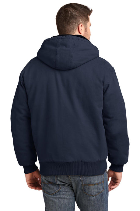 CornerStone Men's Washed Duck Cloth Insulated Hooded Work Jacket - CSJ41 Mens Apparel Jackets & Vests