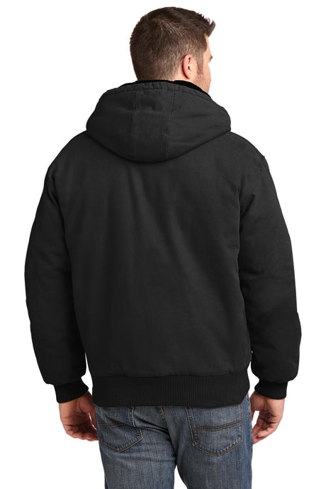 CornerStone Men's Washed Duck Cloth Insulated Hooded Work Jacket - CSJ41 Mens Apparel Jackets & Vests