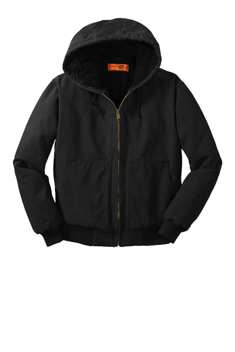 CornerStone Men's Washed Duck Cloth Insulated Hooded Work Jacket - CSJ41 Mens Apparel Jackets & Vests