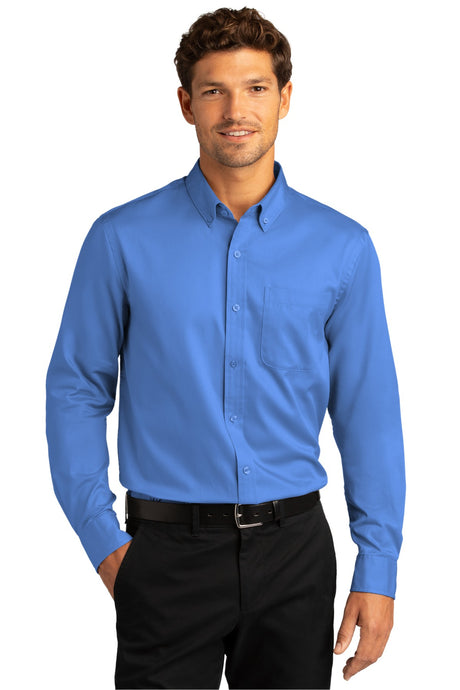 Port Authority Men's Long Sleeve SuperPro React Twill Shirt. W808 1 of 2 Mens Apparel Shirts & Tops