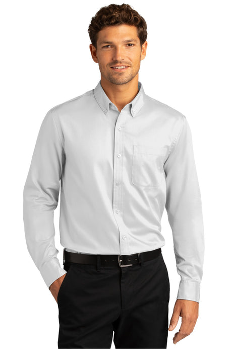 Port Authority Men's Long Sleeve SuperPro React Twill Shirt. W808 1 of 2 Mens Apparel Shirts & Tops