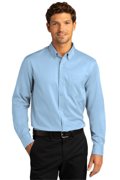 Port Authority Long Sleeve SuperPro React Twill Shirt. W808 2 of 2 Mens Apparel Shirts & Tops
