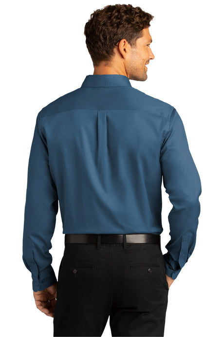Port Authority Long Sleeve SuperPro React Twill Shirt. W808 2 of 2 Mens Apparel Shirts & Tops