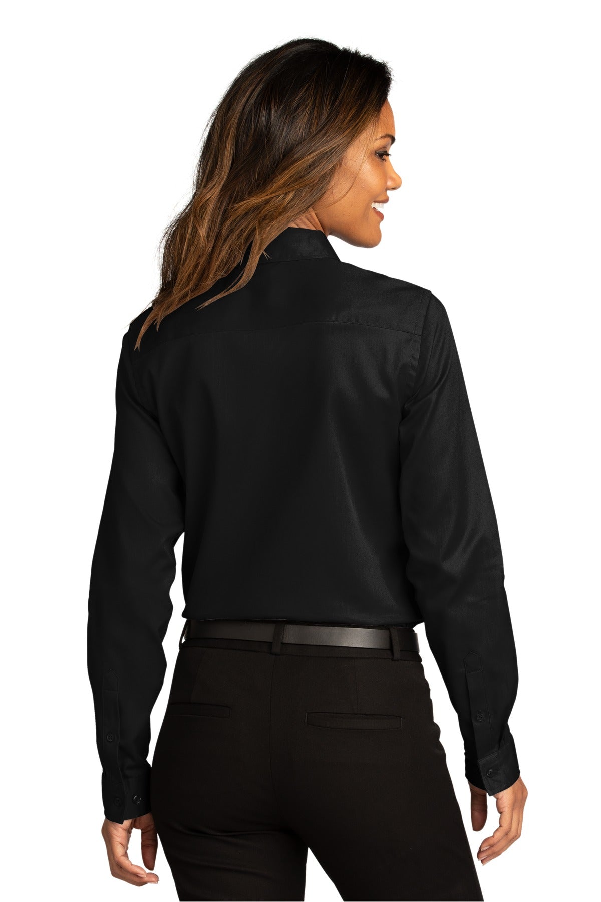 Port Authority Ladies Long Sleeve SuperPro ReactTwill Shirt. LW808 Womens Apparel Shirts & Tops