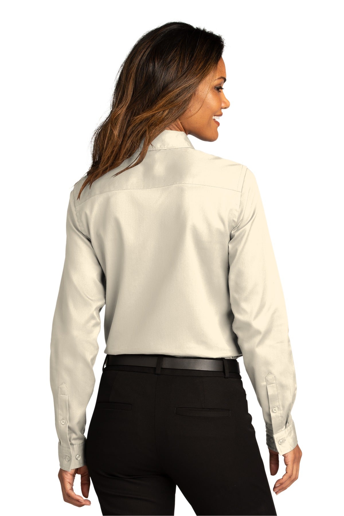 Port Authority Ladies Long Sleeve SuperPro ReactTwill Shirt. LW808 Womens Apparel Shirts & Tops