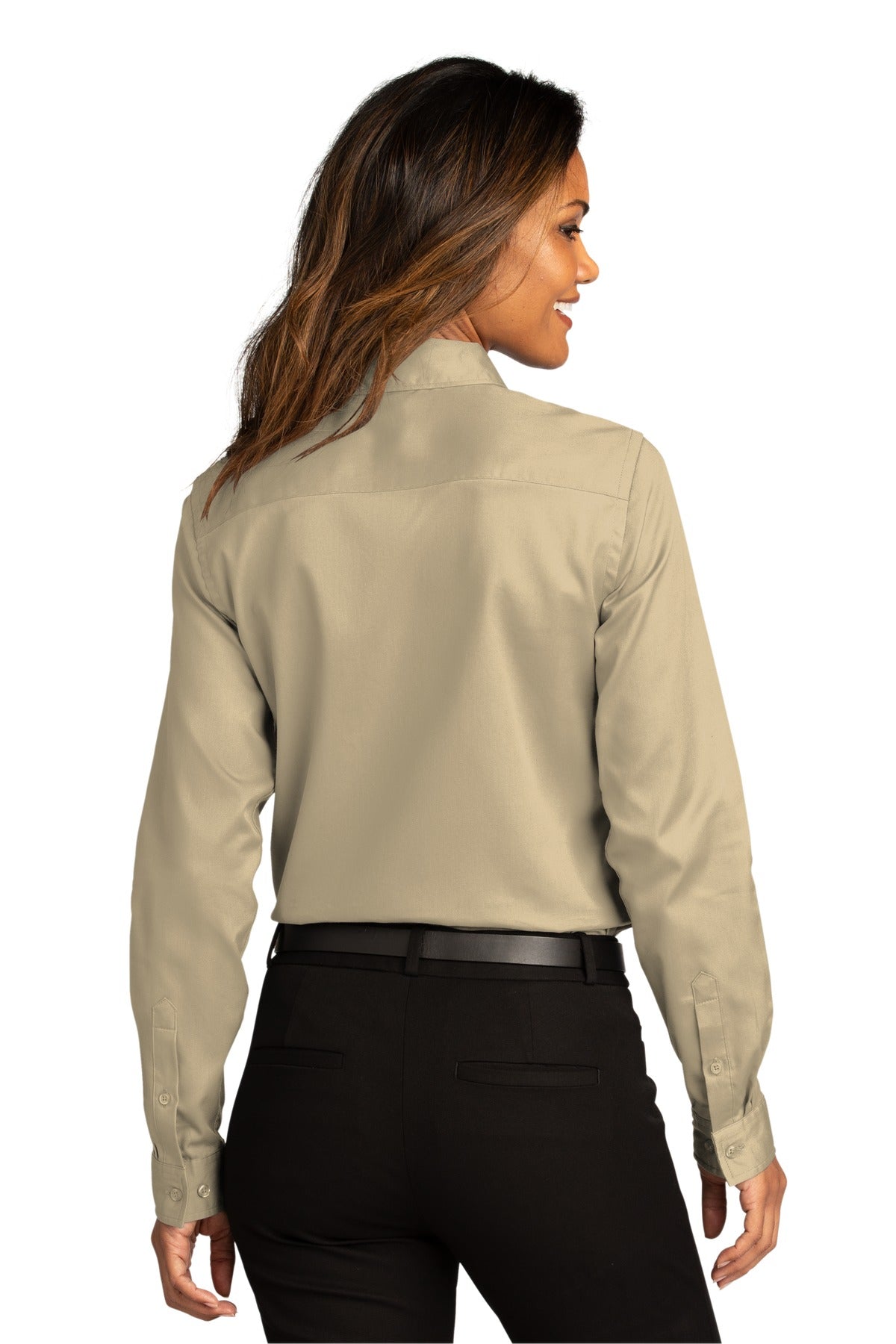 Port Authority Ladies Long Sleeve SuperPro ReactTwill Shirt. LW808 Womens Apparel Shirts & Tops
