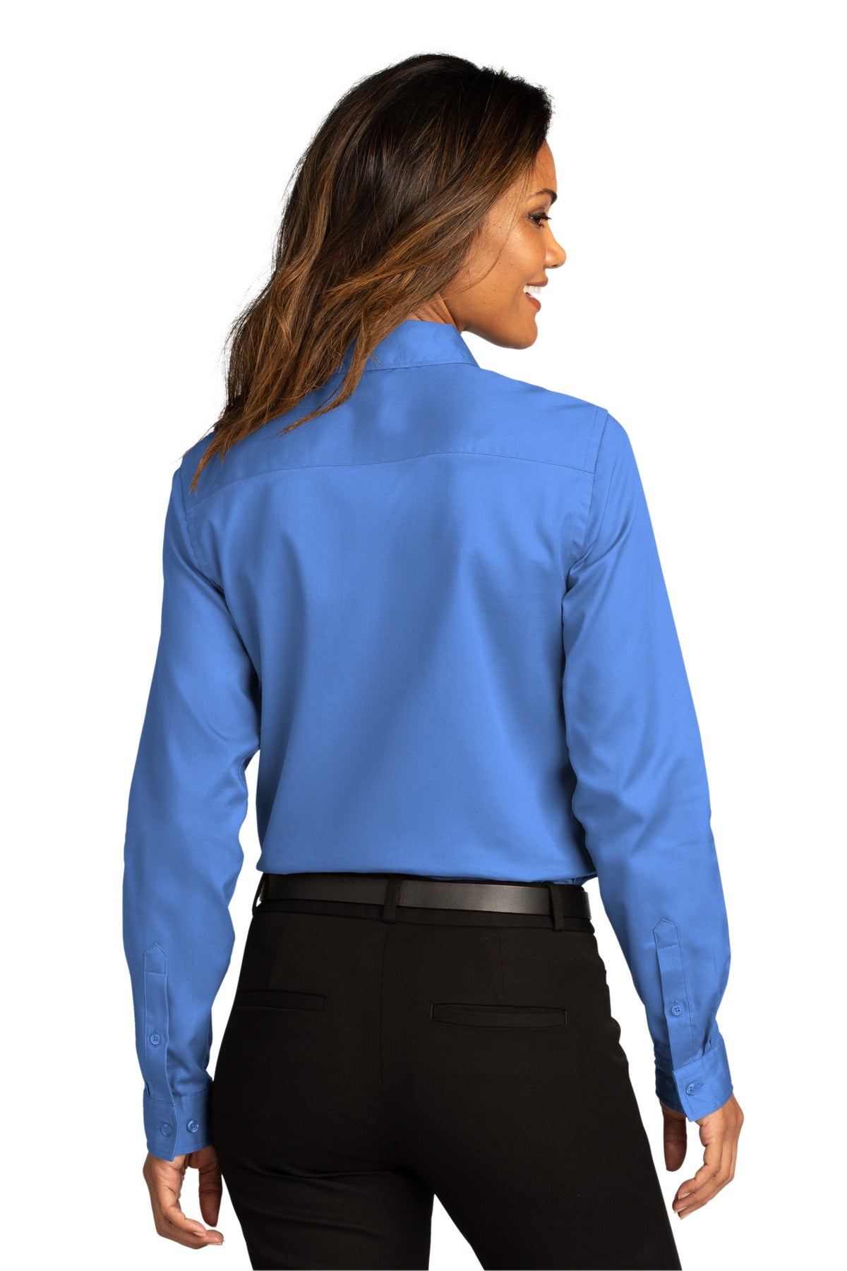 Port Authority Ladies Long Sleeve SuperPro ReactTwill Shirt. LW808 Womens Apparel Shirts & Tops