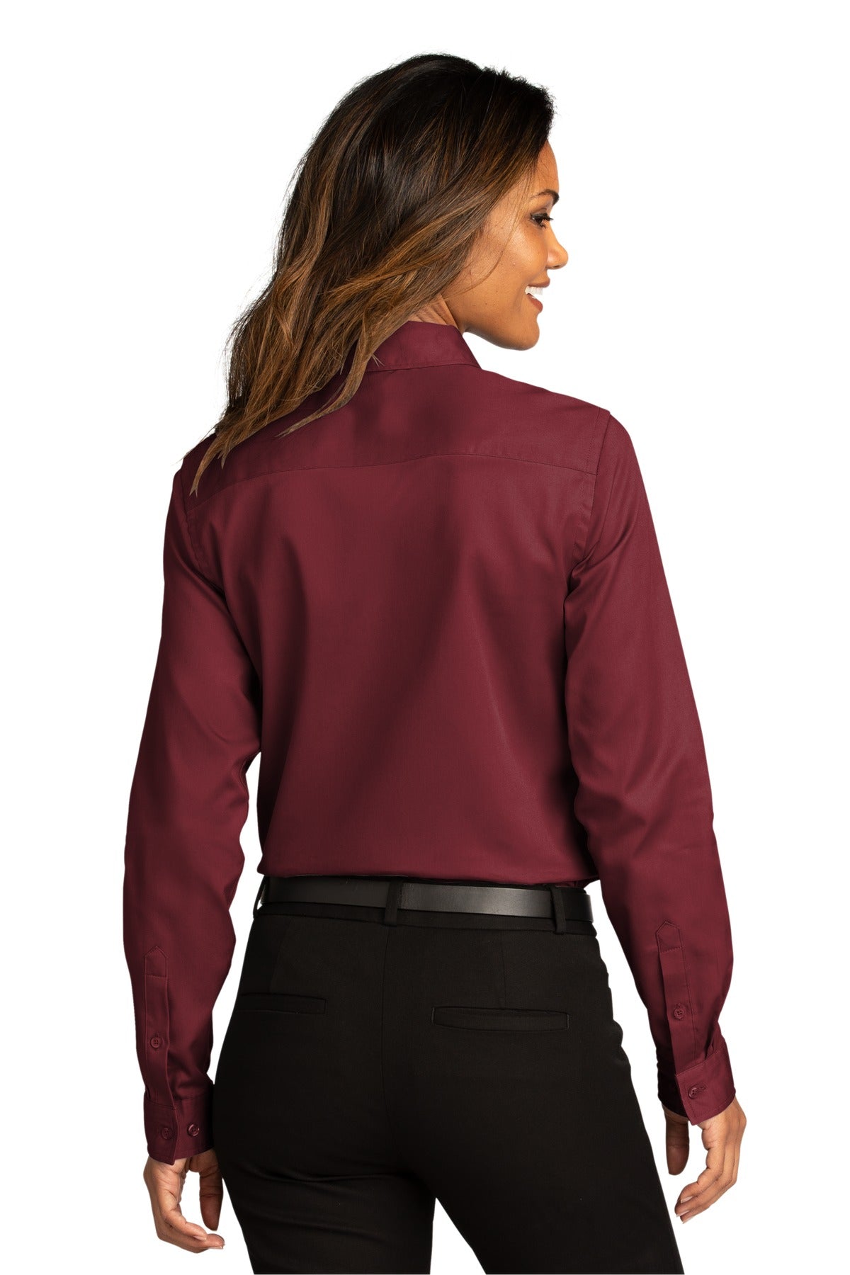 Port Authority Ladies Long Sleeve SuperPro ReactTwill Shirt. LW808 Womens Apparel Shirts & Tops