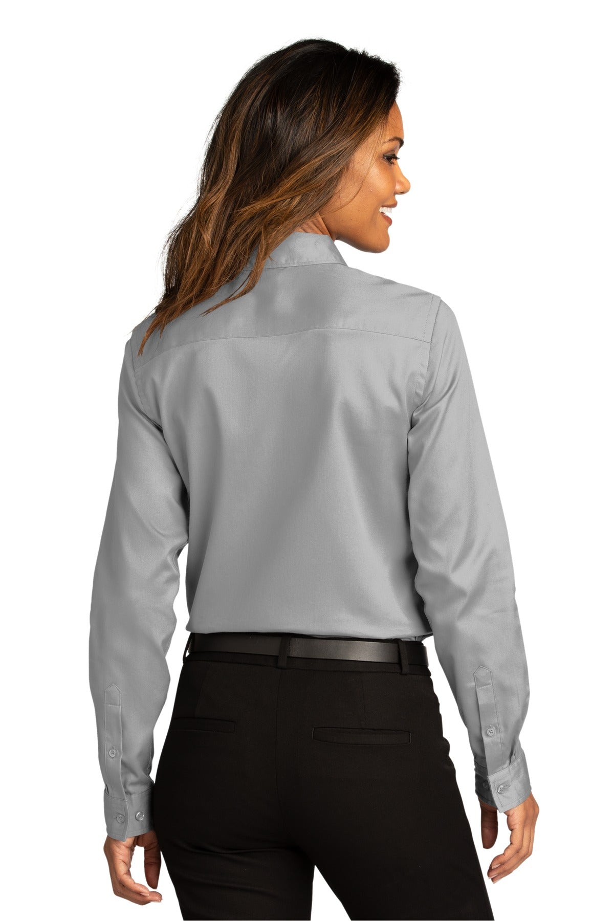 Port Authority Ladies Long Sleeve SuperPro ReactTwill Shirt. LW808 Womens Apparel Shirts & Tops