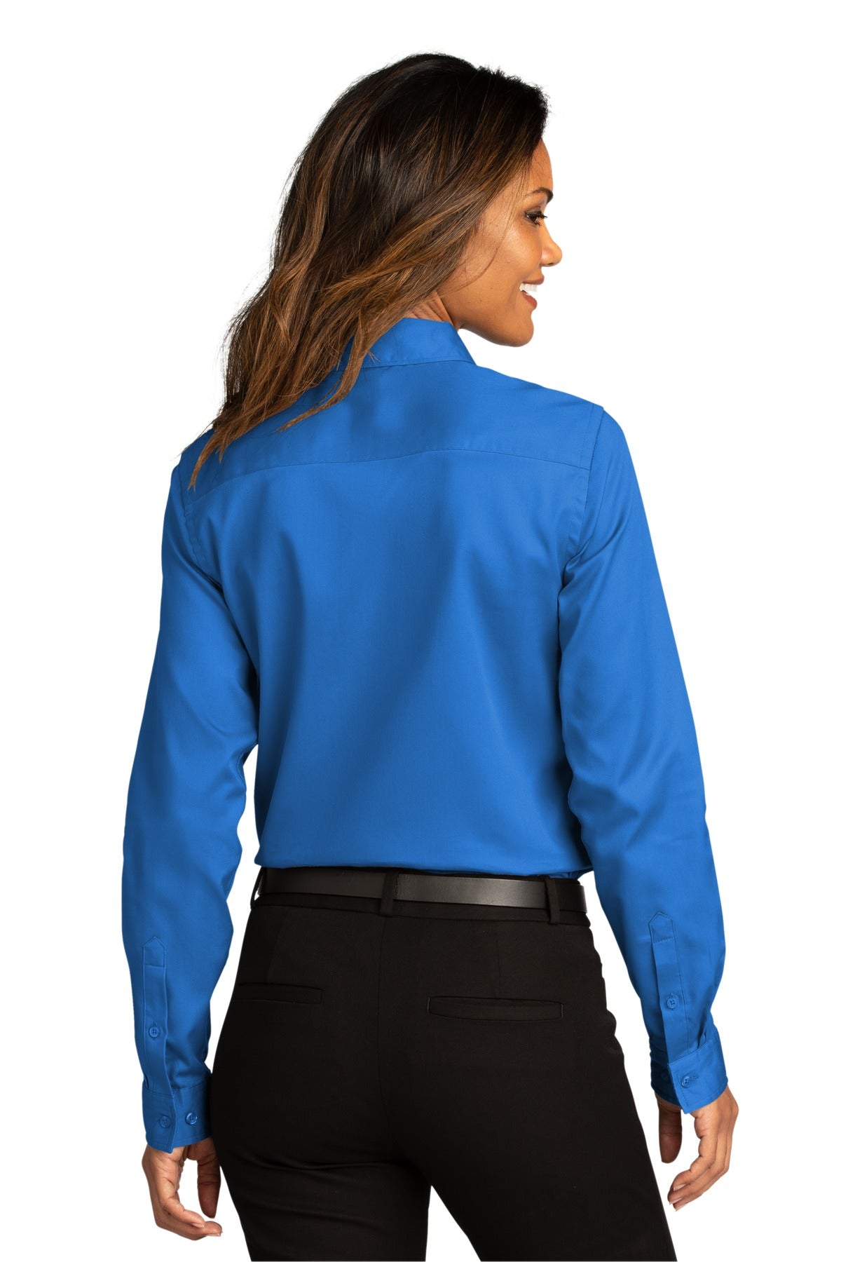 Port Authority Ladies Long Sleeve SuperPro ReactTwill Shirt. LW808 Womens Apparel Shirts & Tops