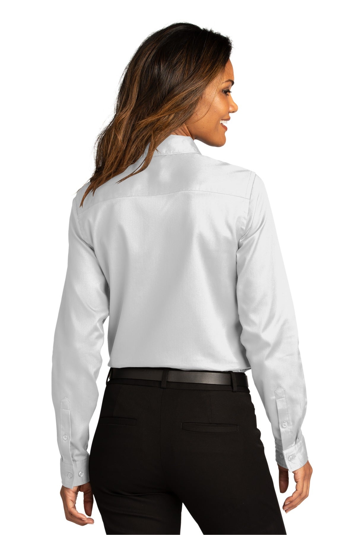 Port Authority Ladies Long Sleeve SuperPro ReactTwill Shirt. LW808 Womens Apparel Shirts & Tops