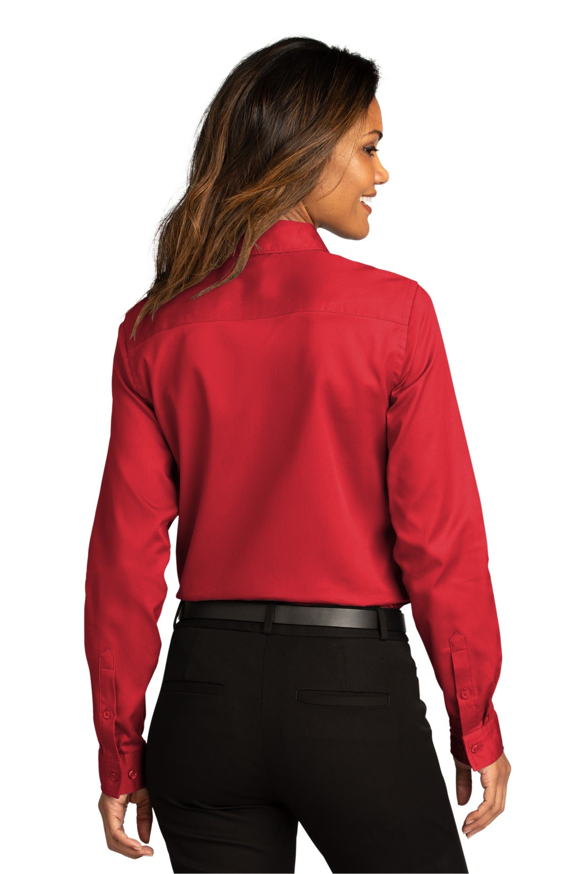 Port Authority Ladies Long Sleeve SuperPro ReactTwill Shirt. LW808 Womens Apparel Shirts & Tops