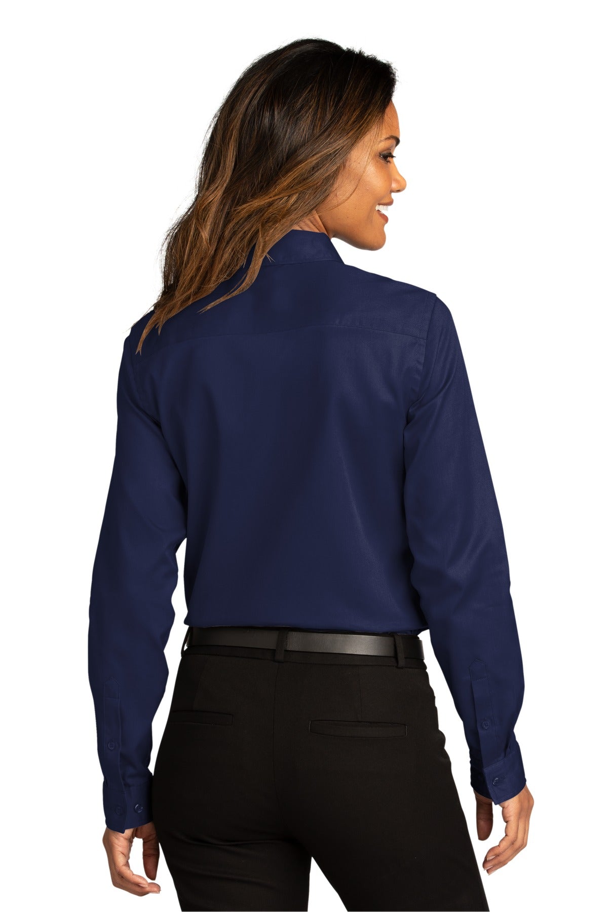 Port Authority Ladies Long Sleeve SuperPro ReactTwill Shirt. LW808 Womens Apparel Shirts & Tops
