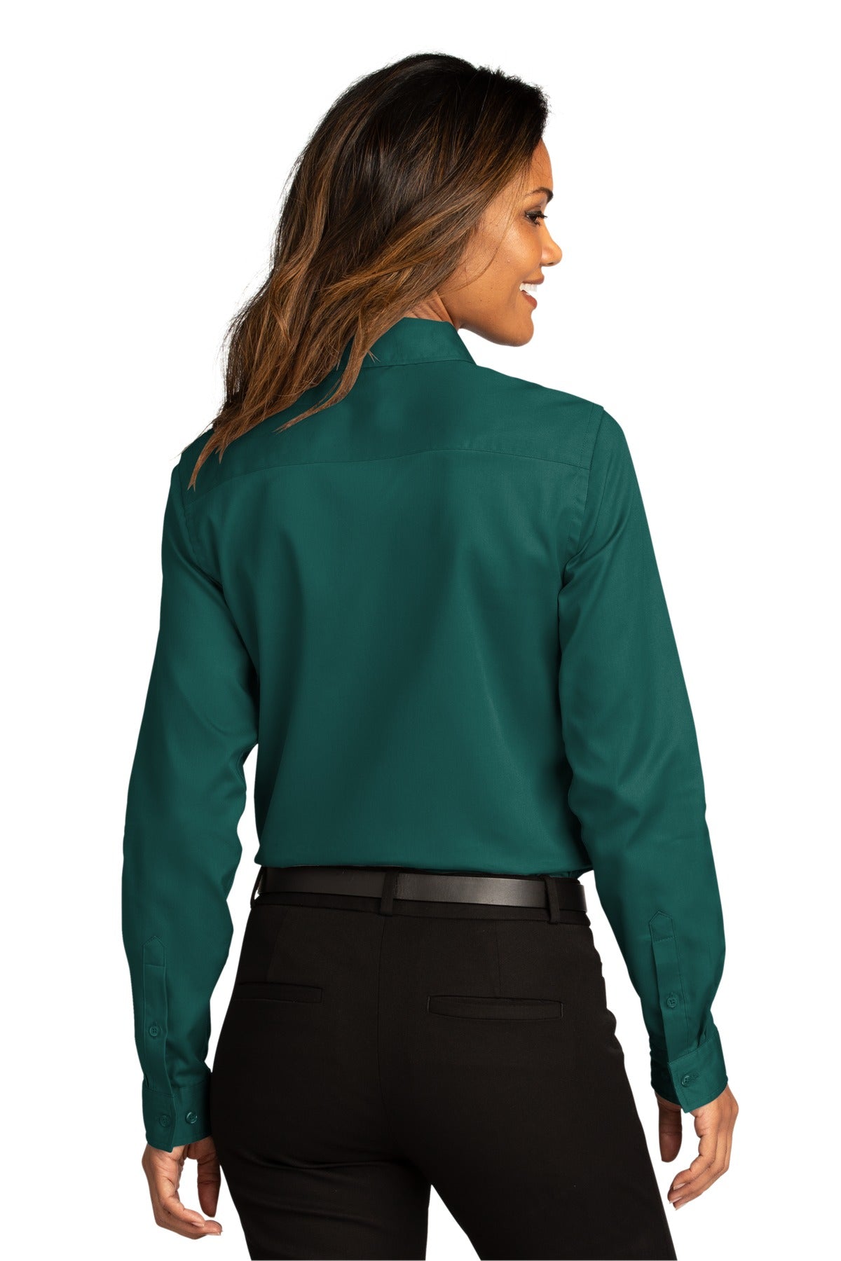 Port Authority Ladies Long Sleeve SuperPro ReactTwill Shirt. LW808 Womens Apparel Shirts & Tops