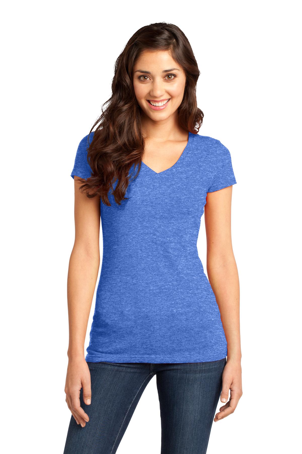 District Juniors Very Important Tee V-Neck. DT6501 Womens Apparel Shirts & Tops