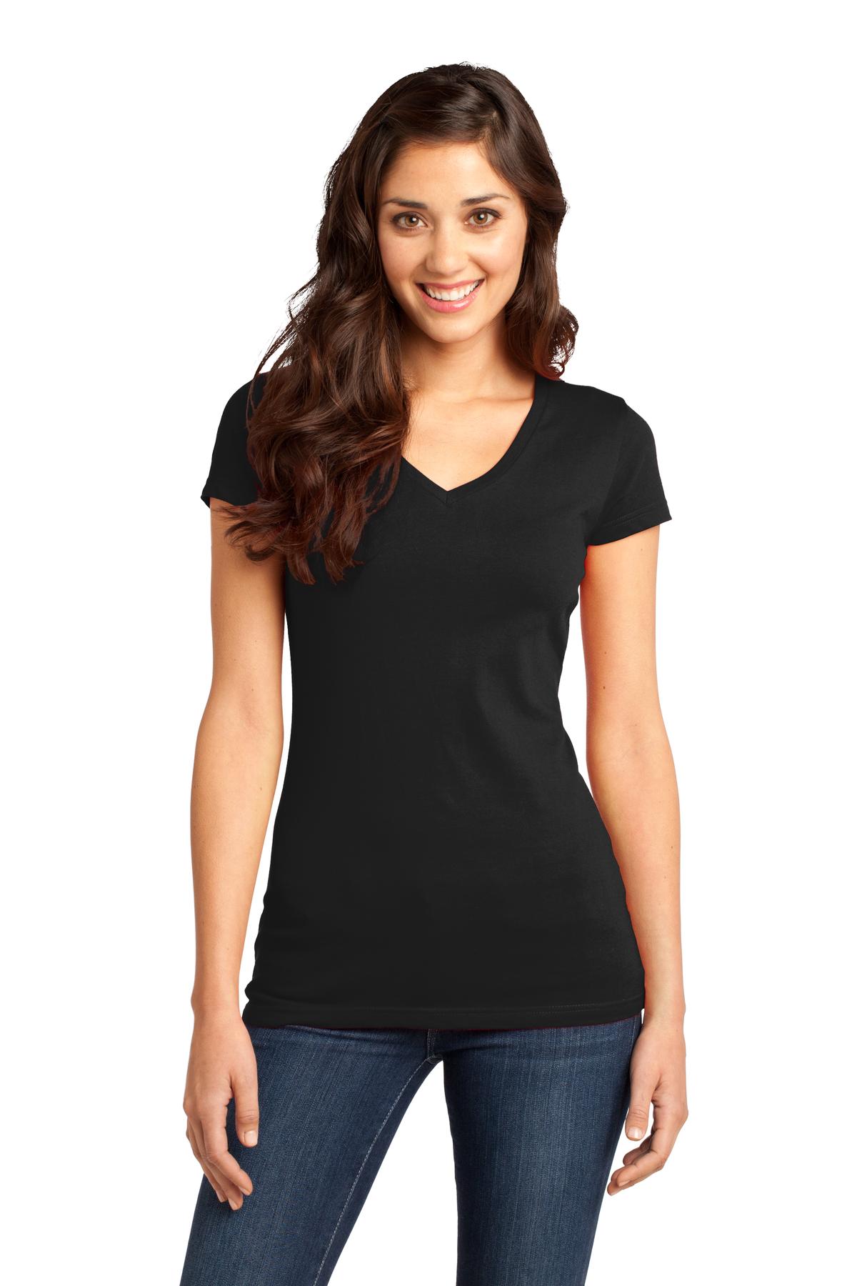 District Juniors Very Important Tee V-Neck. DT6501 Womens Apparel Shirts & Tops