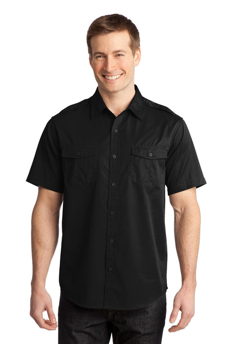Port Authority Stain-Release Short Sleeve Twill Shirt. S648 Mens Apparel Shirts & Tops