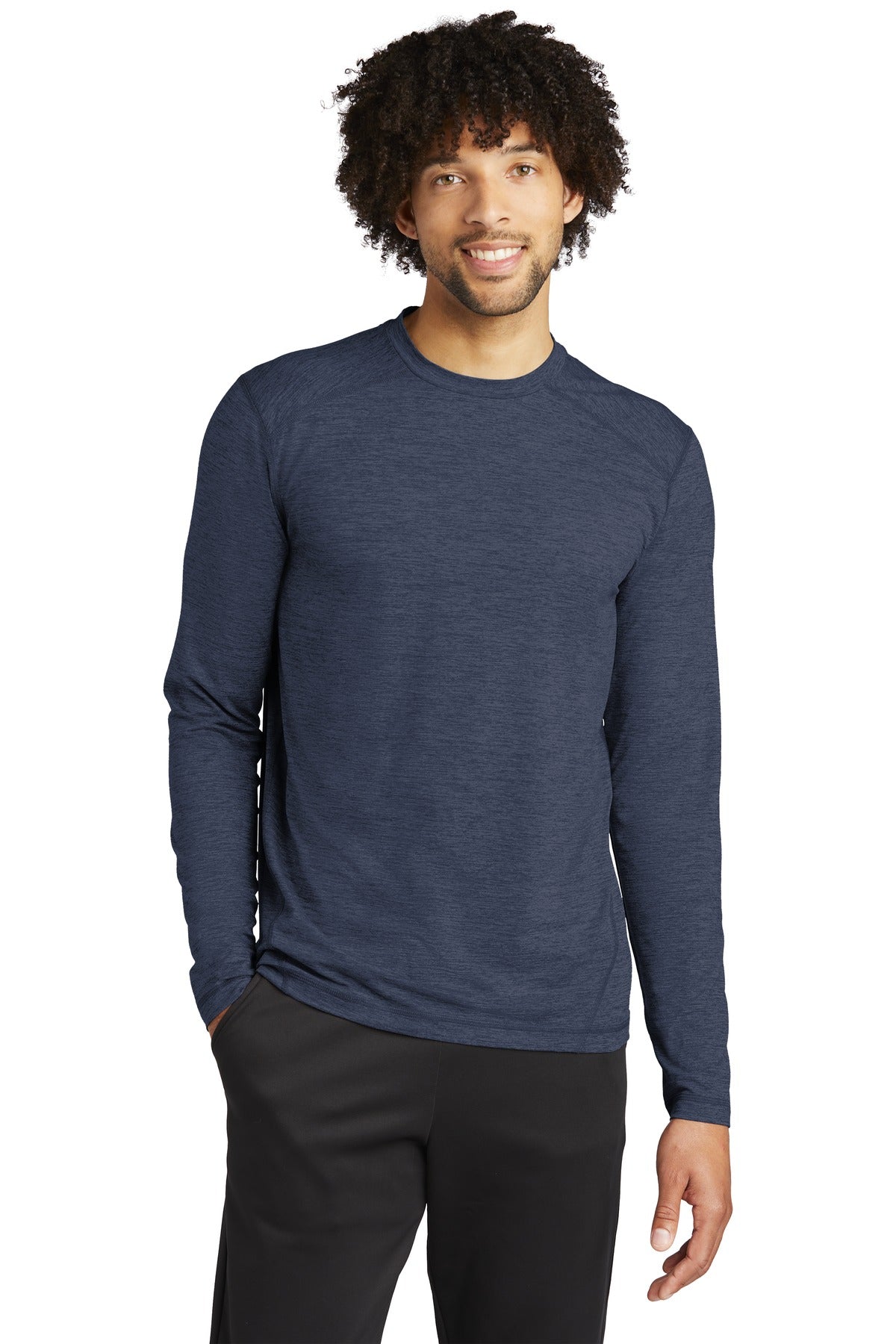 Sport-Tek Men's Exchange 1.5 Long Sleeve Crew Mens Apparel Shirts & Tops