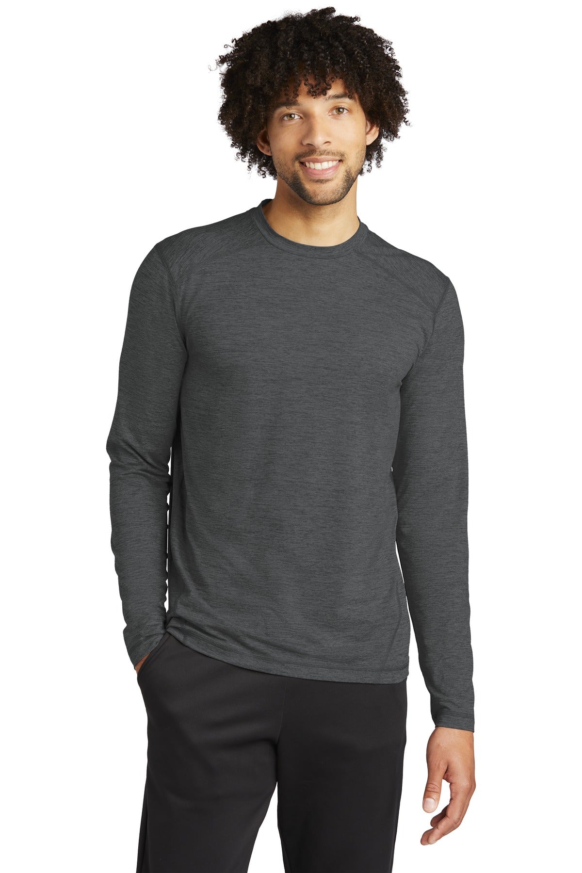Sport-Tek Men's Exchange 1.5 Long Sleeve Crew Mens Apparel Shirts & Tops