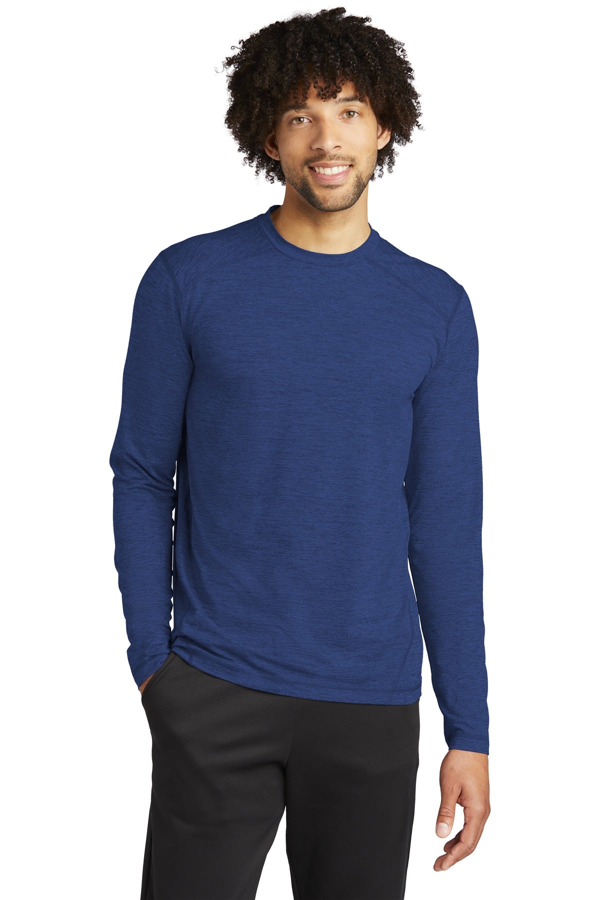 Sport-Tek Men's Exchange 1.5 Long Sleeve Crew Mens Apparel Shirts & Tops