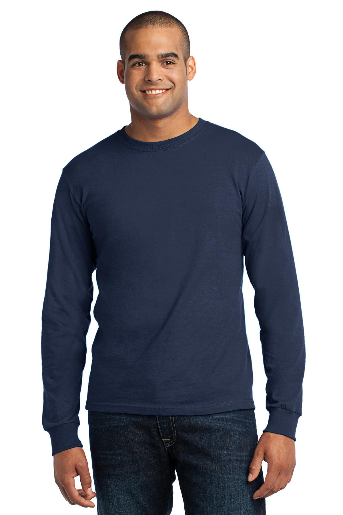 Port & Company - Adult Long Sleeve All-American Tee Mens Apparel Shirts & Tops