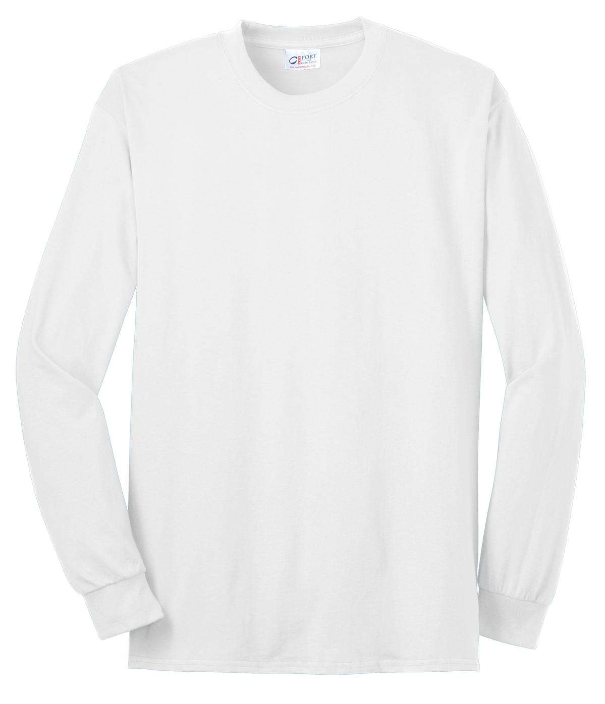 Port & Company - Adult Long Sleeve All-American Tee Mens Apparel Shirts & Tops