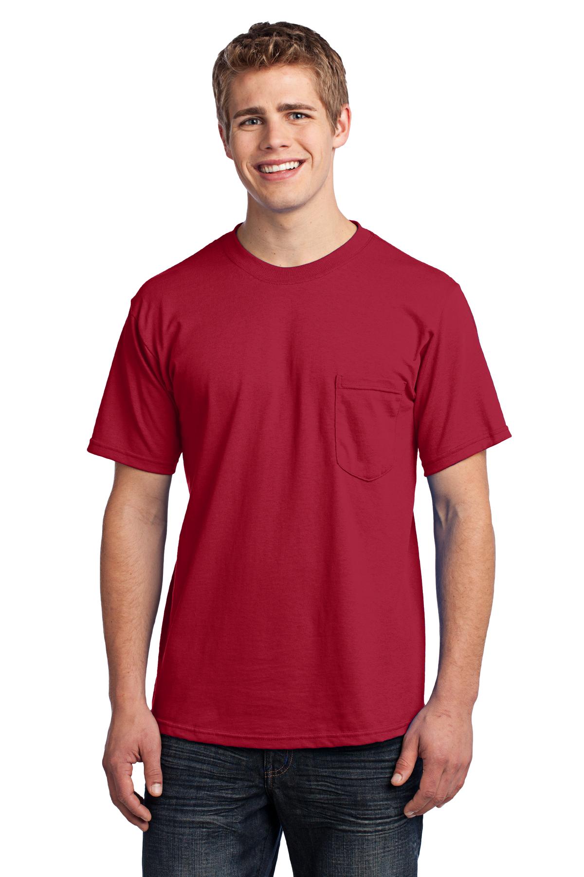 Port & Company - Men's All-American Pocket Tee Mens Apparel Shirts & Tops