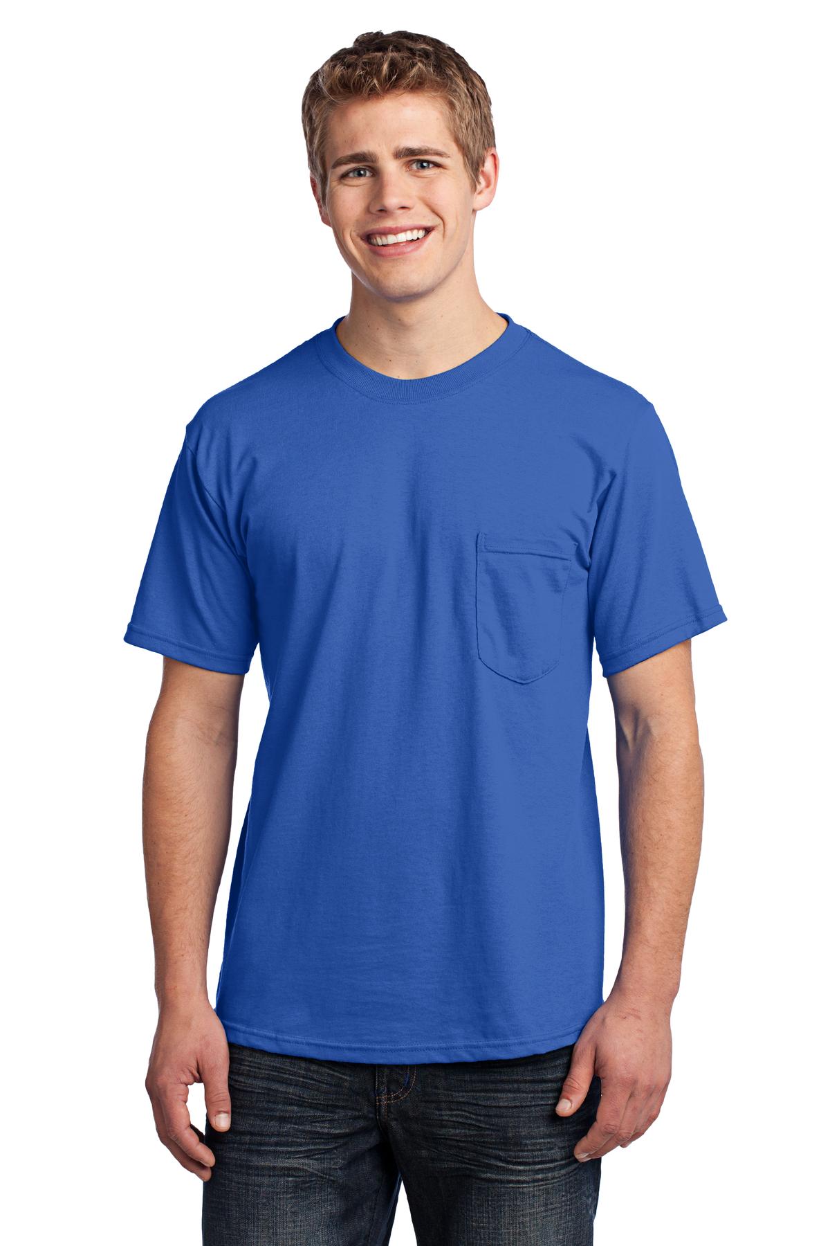 Port & Company - Men's All-American Pocket Tee Mens Apparel Shirts & Tops