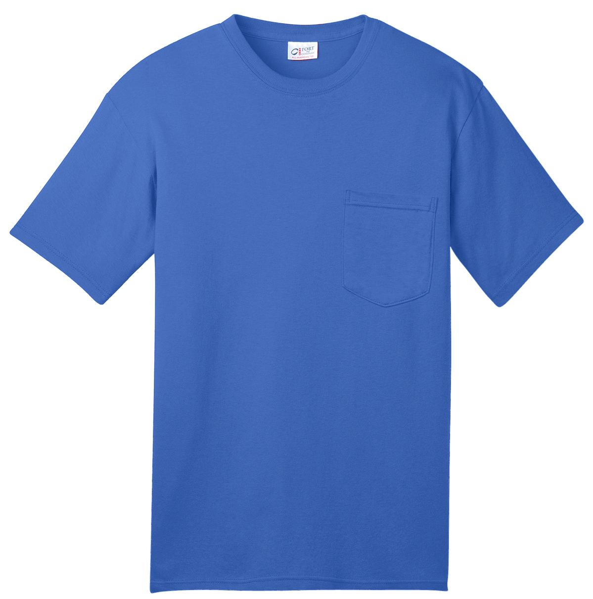 Port & Company - Men's All-American Pocket Tee Mens Apparel Shirts & Tops
