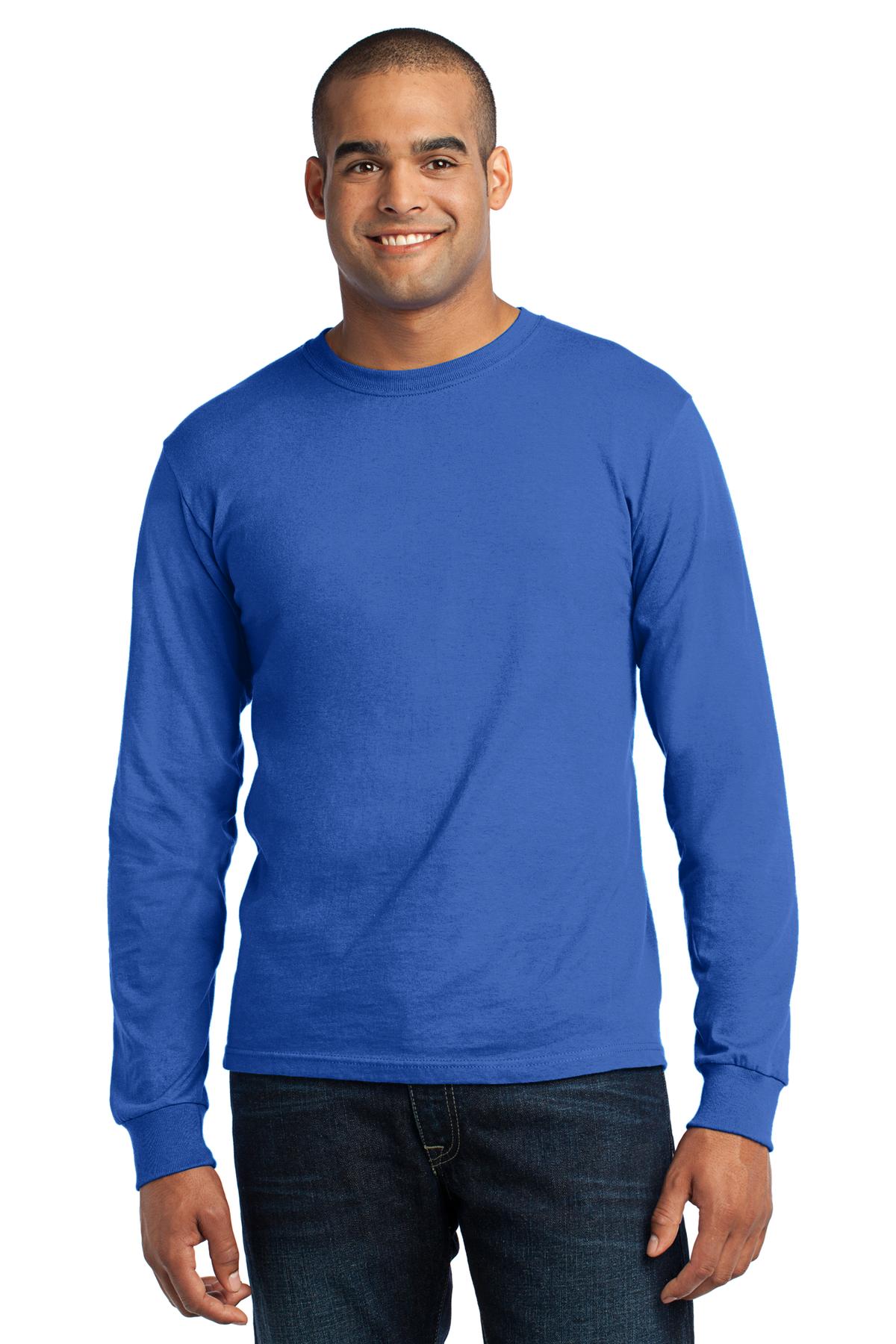 Port & Company - Adult Long Sleeve All-American Tee Mens Apparel Shirts & Tops