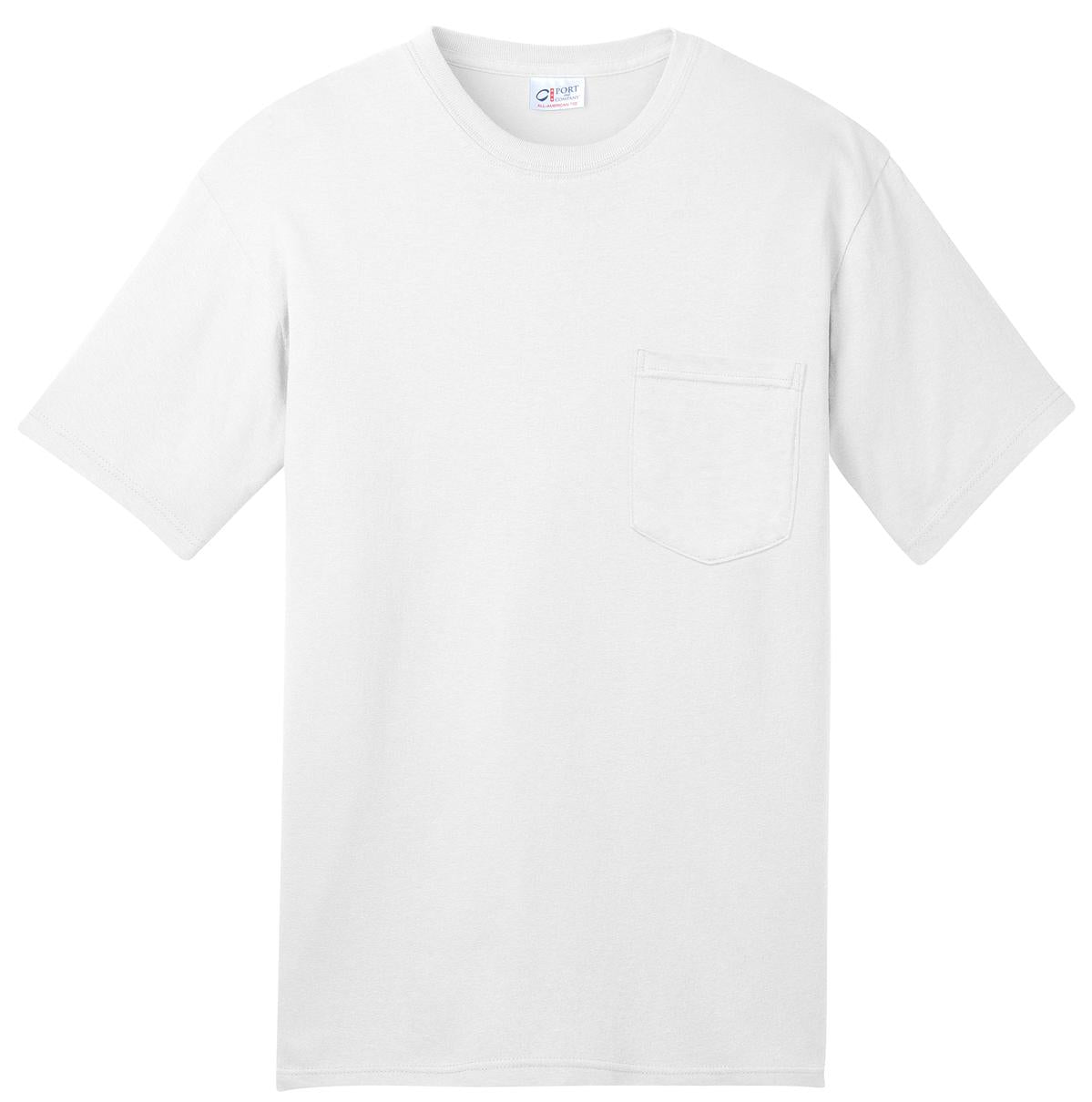 Port & Company - Men's All-American Pocket Tee Mens Apparel Shirts & Tops