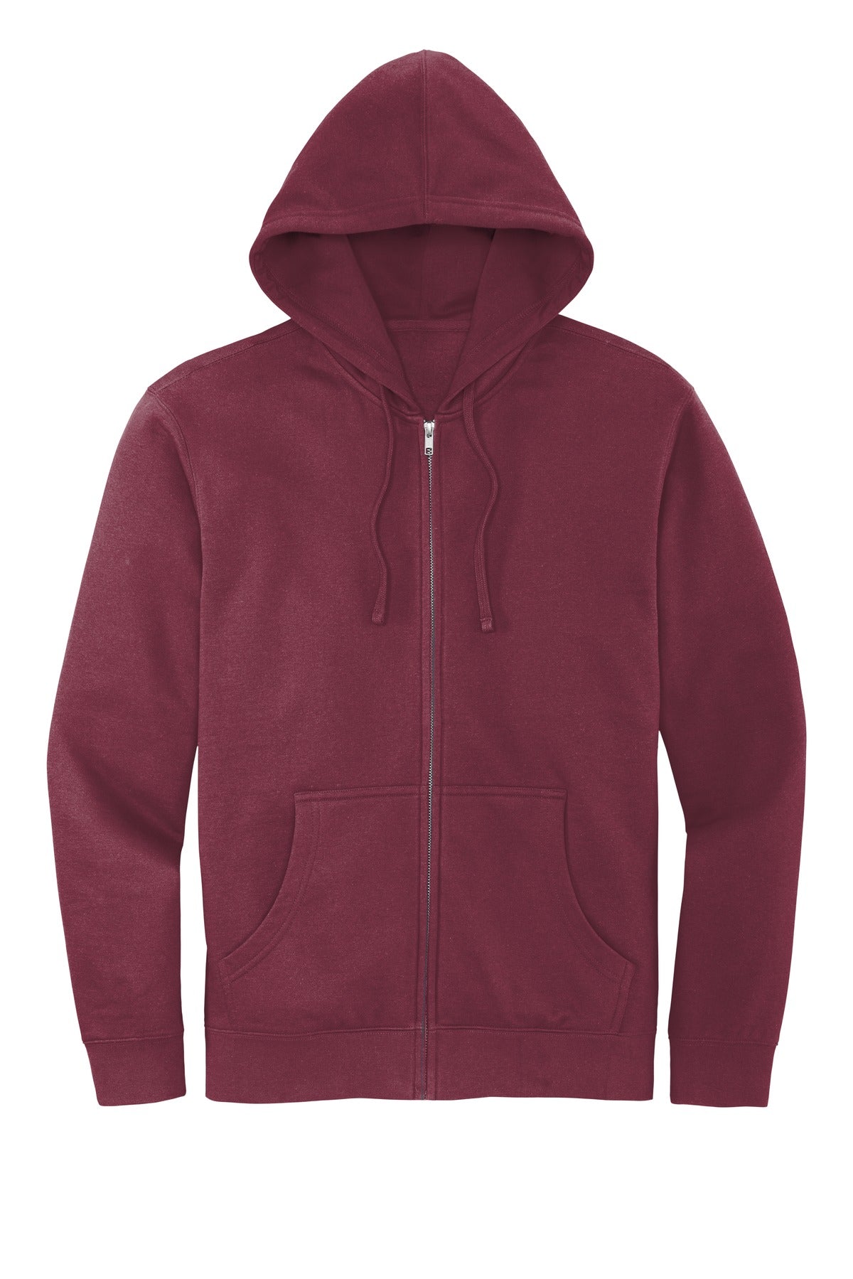 District Men's V.I.T.Fleece Full-Zip Hoodie DT6102 1 of 2 Mens Apparel Sweatshirts & Fleece