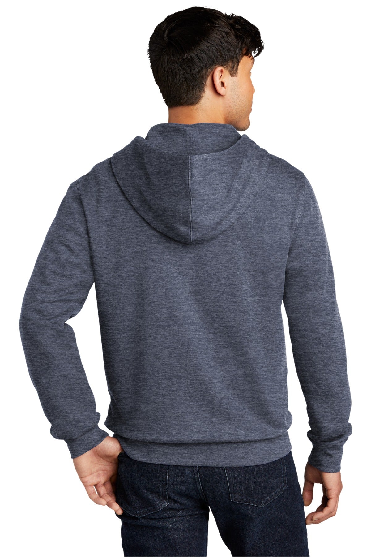 District Men's V.I.T.Fleece Full-Zip Hoodie DT6102 1 of 2 Mens Apparel Sweatshirts & Fleece