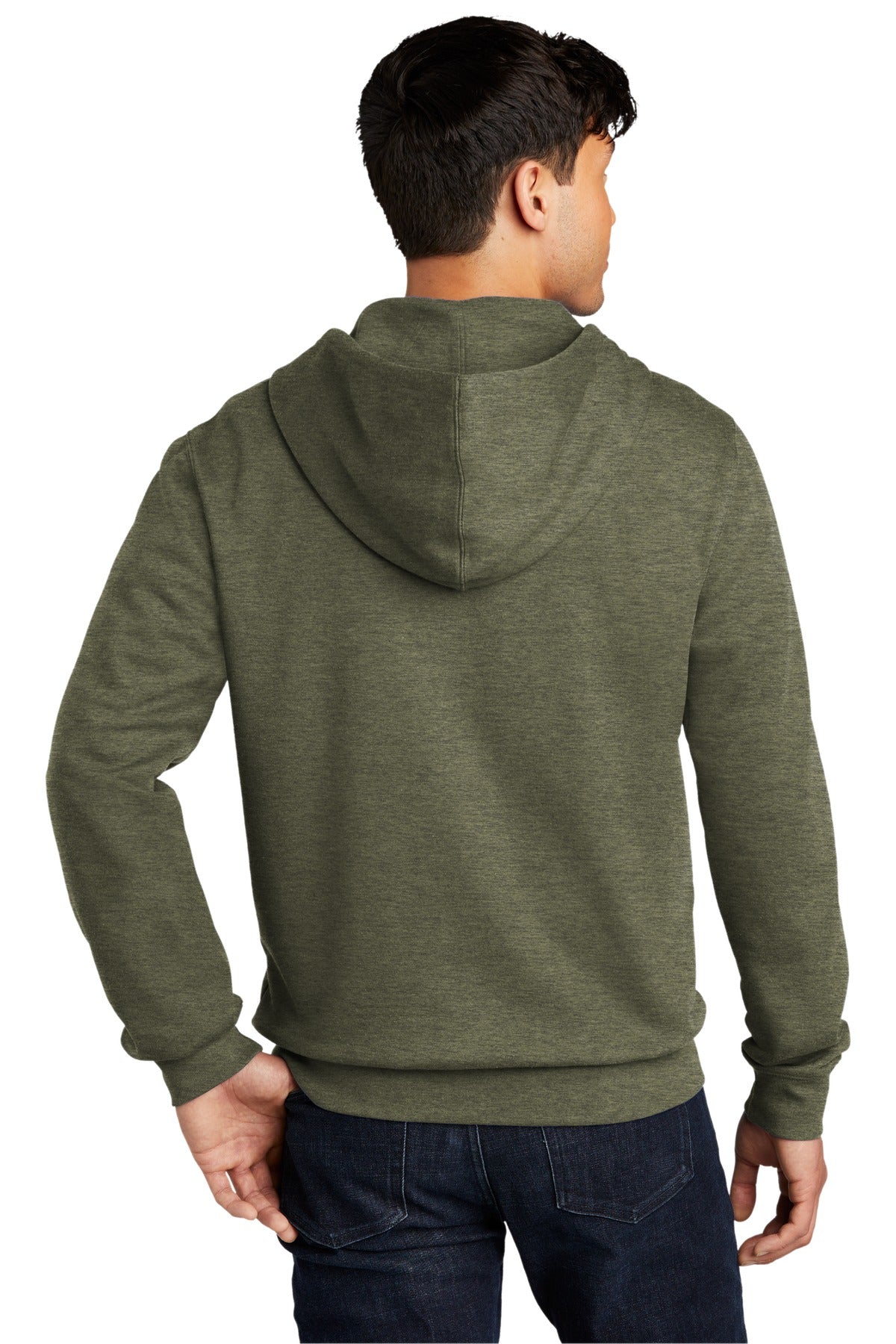 District Men's V.I.T.Fleece Full-Zip Hoodie DT6102 1 of 2 Mens Apparel Sweatshirts & Fleece
