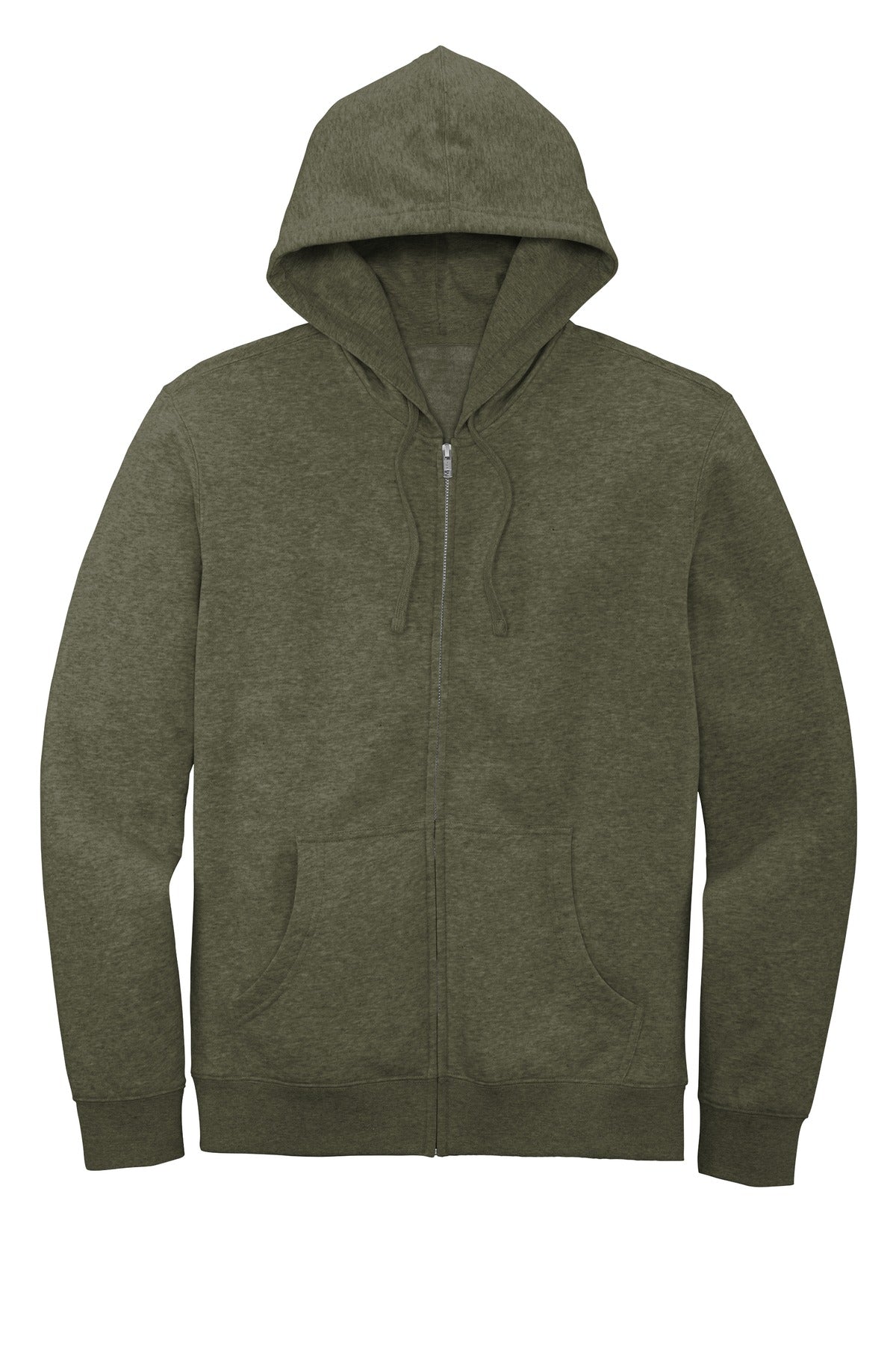 District Men's V.I.T.Fleece Full-Zip Hoodie DT6102 1 of 2 Mens Apparel Sweatshirts & Fleece