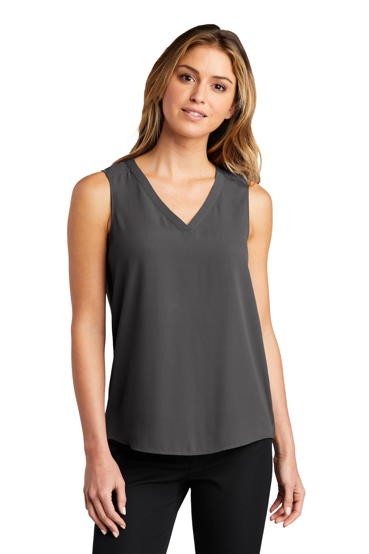 Port Authority Ladies Sleeveless Blouse. LW703 Womens Apparel Shirts & Tops