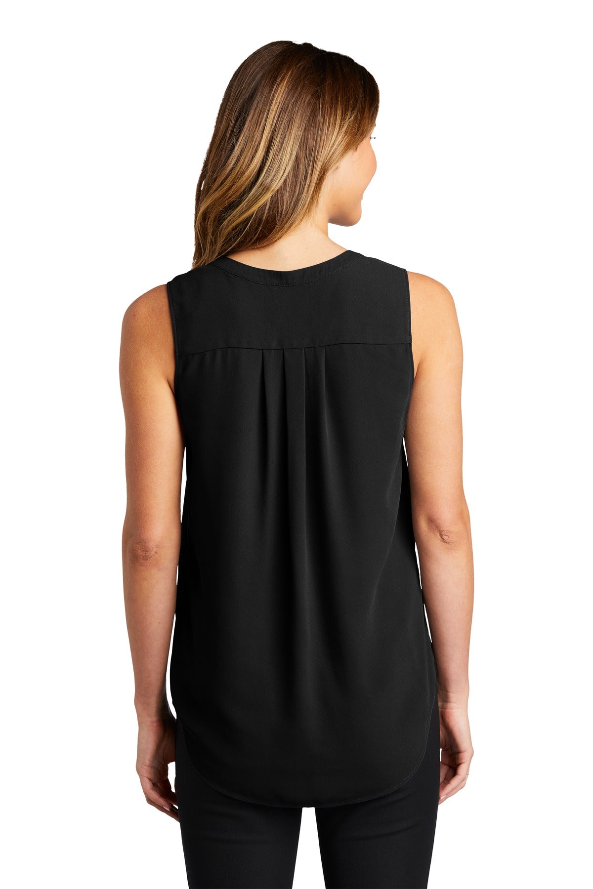 Port Authority Ladies Sleeveless Blouse. LW703 Womens Apparel Shirts & Tops