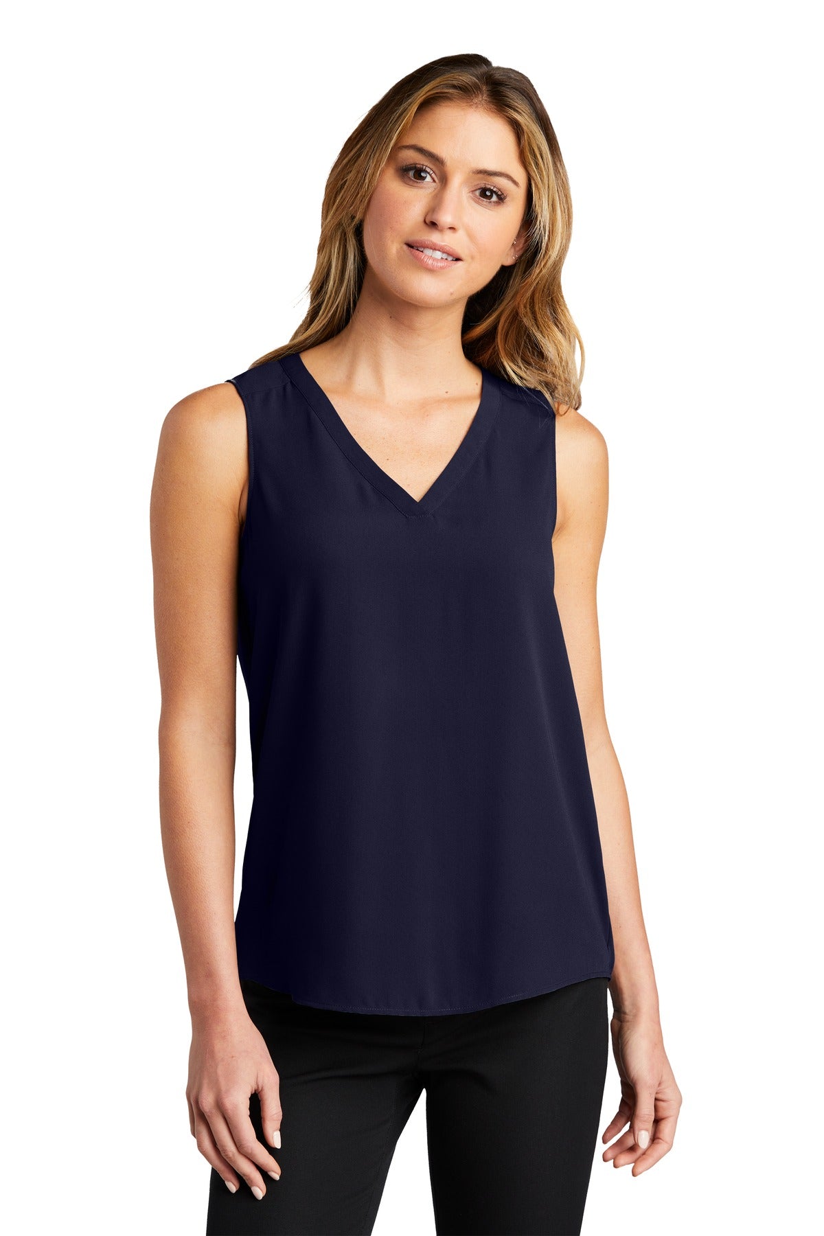 Port Authority Ladies Sleeveless Blouse. LW703 Womens Apparel Shirts & Tops