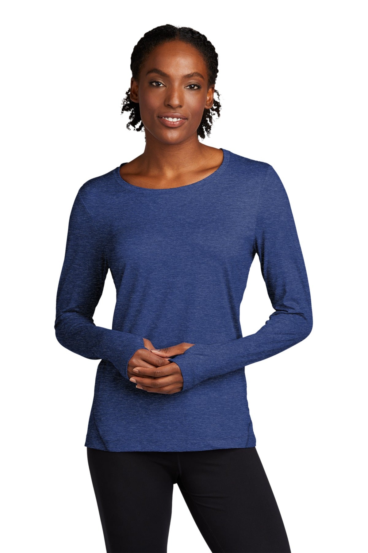 Sport-Tek Women's Exchange 1.5 Long Sleeve Crew LST710 Womens Apparel Shirts & Tops