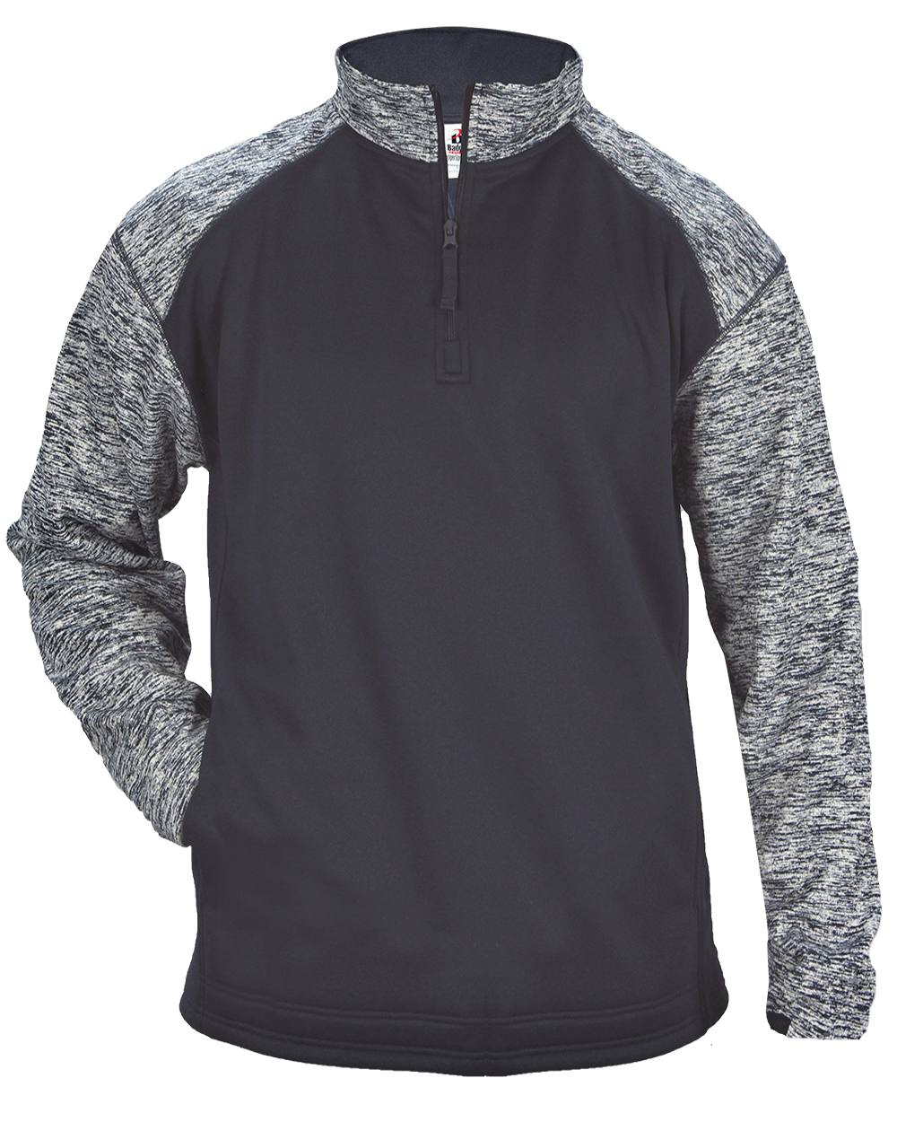 Badger Sport Men's Blend Sport Fleece 1/4 Zip Pullover Badger
