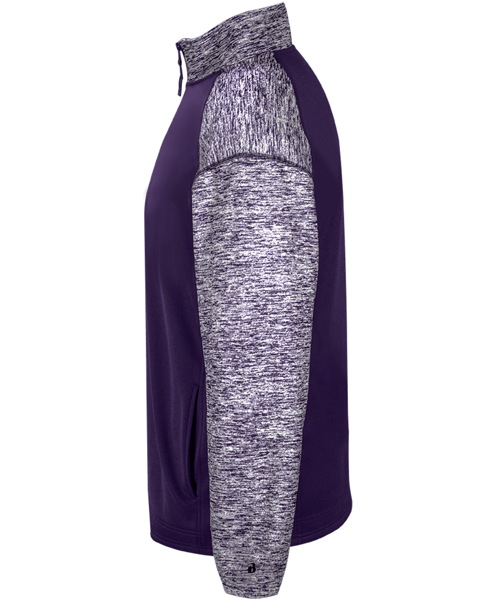 Badger Sport Men's Blend Sport Fleece 1/4 Zip Pullover Badger