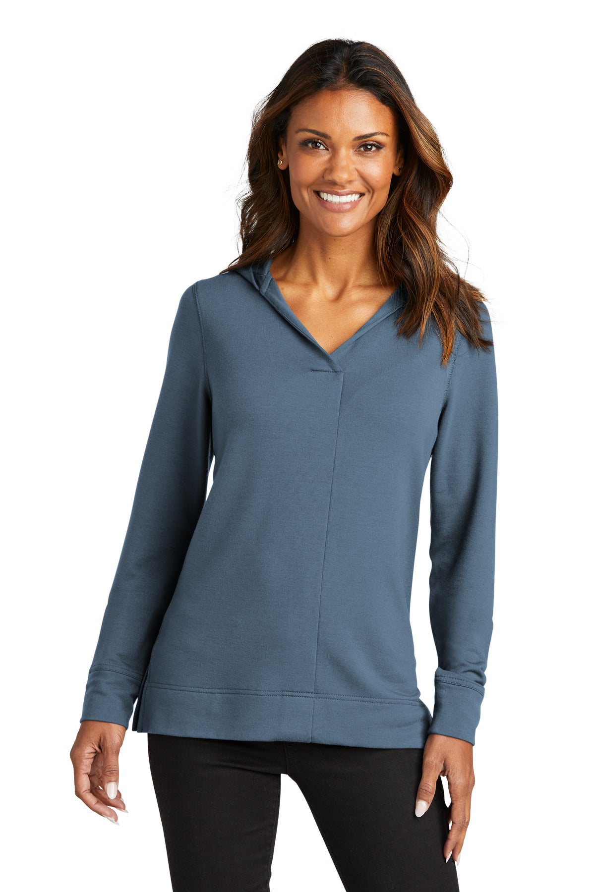 Port Authority Women's Microterry Pullover Hoodie LK826 Womens Apparel Sweatshirts & Fleece