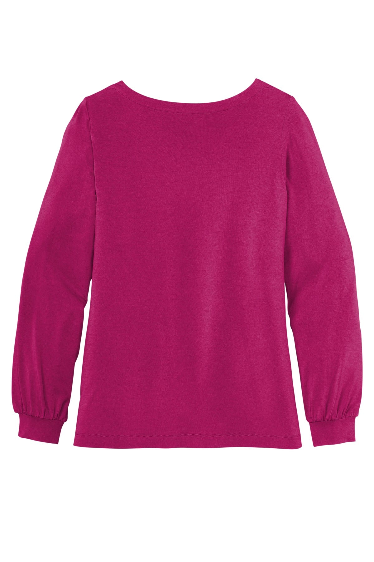 Port Authority Ladies Luxe Knit Jewel Neck Top. LK5600 Womens Apparel Shirts & Tops
