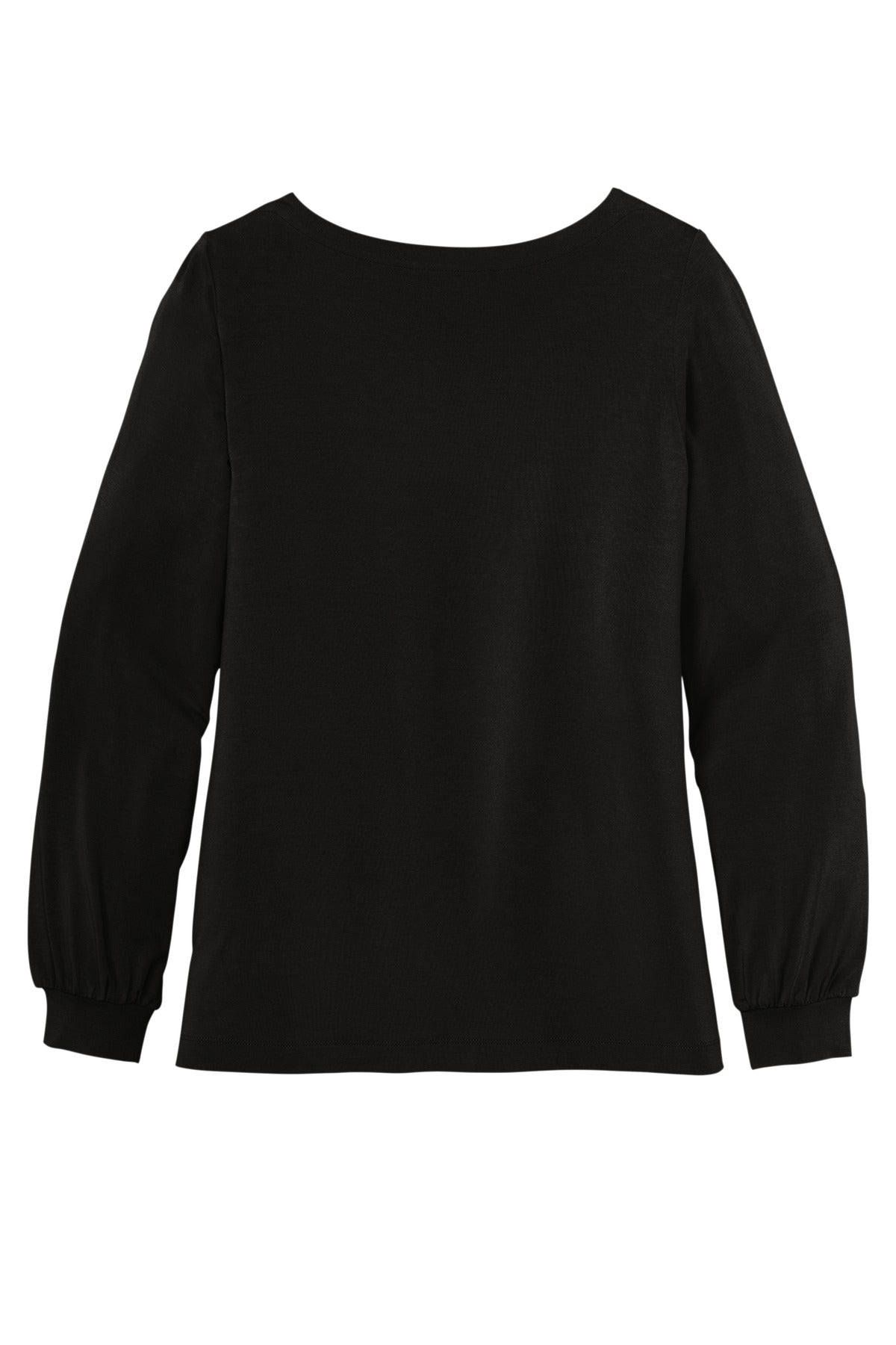 Port Authority Ladies Luxe Knit Jewel Neck Top. LK5600 Womens Apparel Shirts & Tops