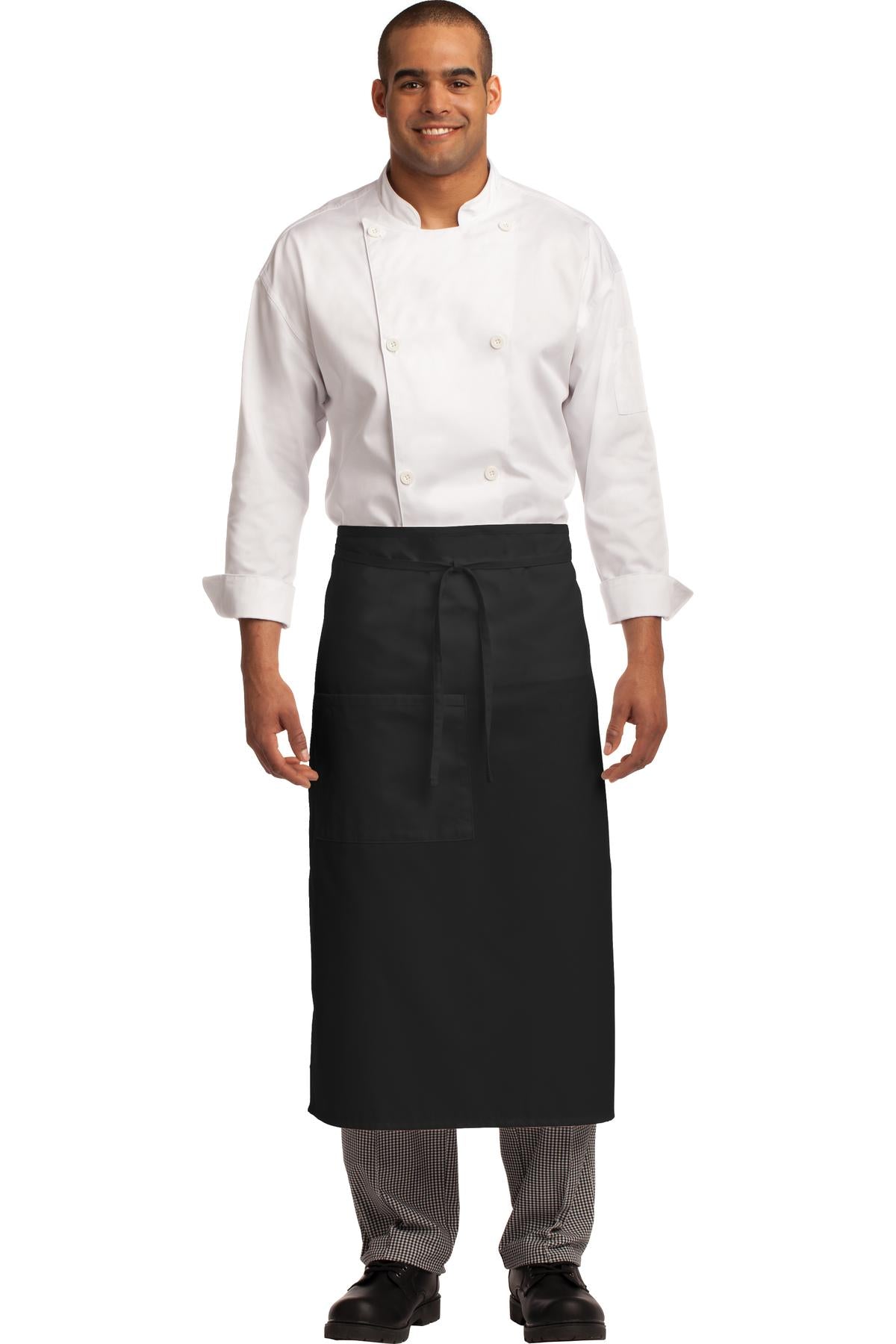 Port Authority Easy Care Full Bistro Apron with Stain Release. A701 Unisex Accessories Aprons