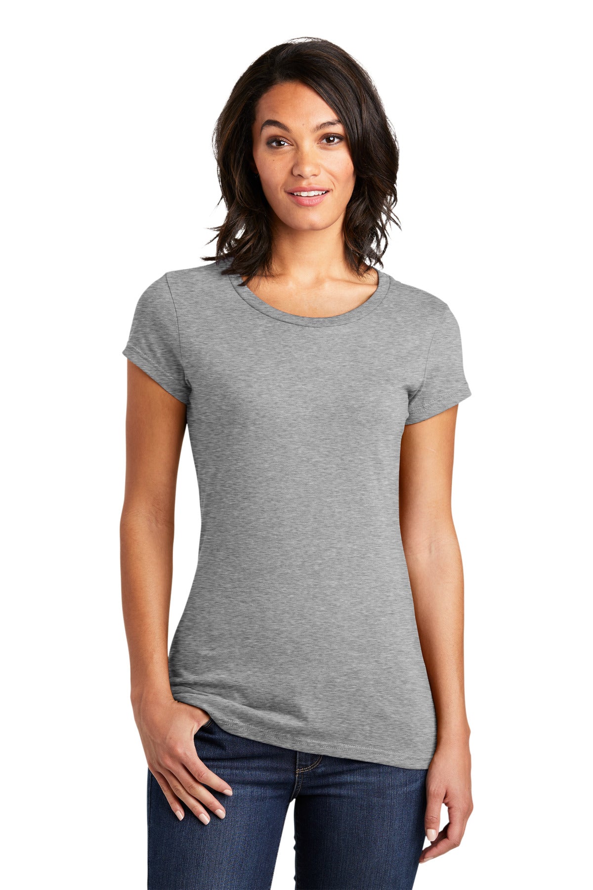 District Women's Fitted Very Important Tee. DT6001 1 of 3 Womens Apparel Shirts & Tops